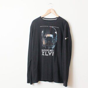 Super Bowl Shirt Men XL Black Seattle Seahawks Denver Broncos